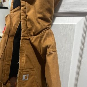 Canvas Carhartt tan toddler jacket size 2T